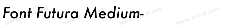 Font Futura Medium字体转换